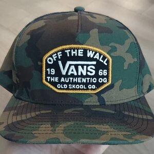 Vans Green and Brown Camo Cap